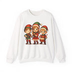 Anime Christmas Elf Sweatshirt Cute Holiday Gift Cozy Winter Apparel for Anime Fans and Gamers