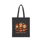 Anime Christmas Elf Band Tote Bag Holiday Gift Cute Anime Winter Accessory for Music Lovers and Holiday Shoppers