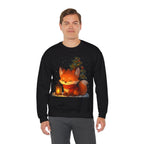 Cozy Fox Lantern Sweatshirt Cute Anime Christmas Sweater Winter Gift for Animal Lovers and Cozy Aesthetic Fans