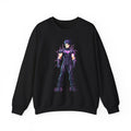 Dark Lightning Anime Sweatshirt Neon Glow Streetwear Futuristic Gift for Gamers and Anime Fans