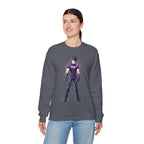 Dark Lightning Anime Sweatshirt Neon Glow Streetwear Futuristic Gift for Gamers and Anime Fans