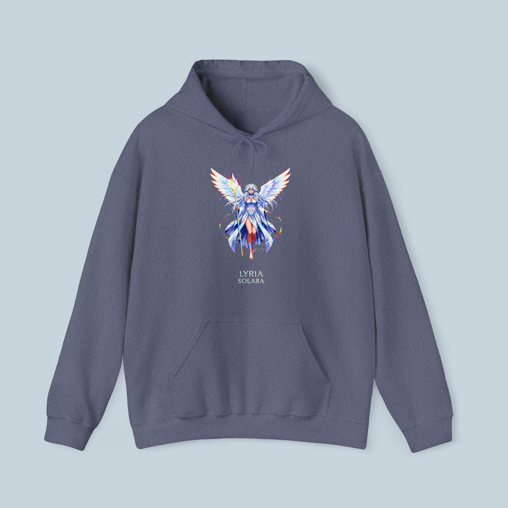 Lyra Solara Anime Hoodie | Fantasy Angel Hoodie | Celestial Guardian Streetwear | Anime Gift for Fans  and Collectors | Epic Anime Apparel