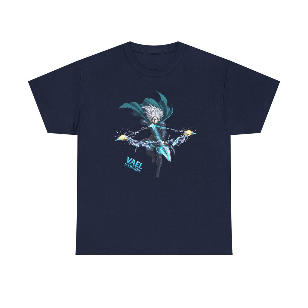 Vael Iceborne Anime T-Shirt, Frost Archer | Fantasy Ice Warrior Apparel | Anime Streetwear | Gift for Gamers Anime Fans | Epic Anime Apparel