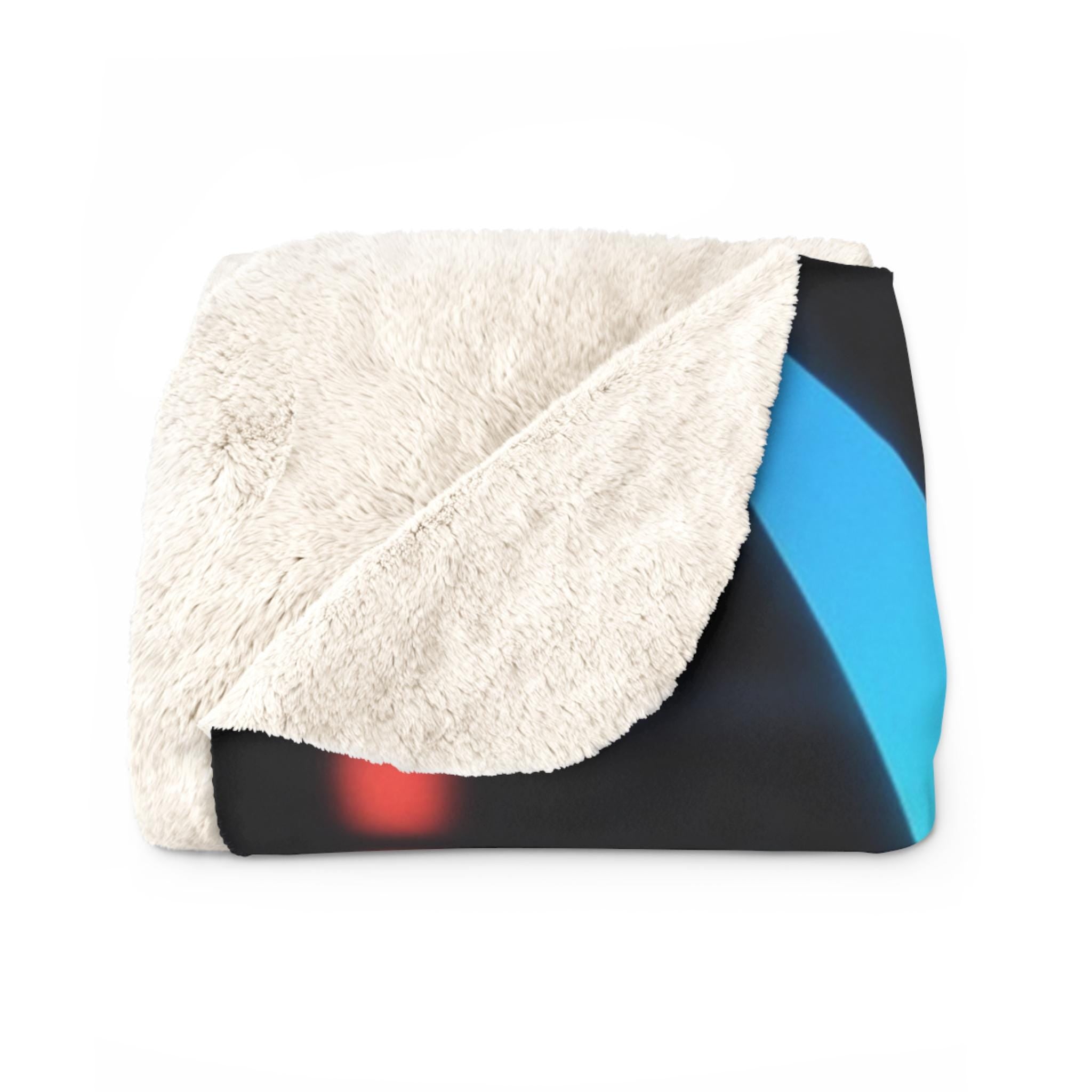 Cyber Angel Anime Blanket White Neon Wings Futuristic Techwear Girl Soft Sherpa Throw for Anime Lovers and Gamers