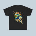 Anime Lightning Hero T-Shirt Neon Electric Power Splash Shirt for Anime Fans and Gamers Gift