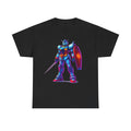 Neon Mecha Warrior T-Shirt Cyberpunk Anime Robot Streetwear Gift for Gamers and Mecha Fans