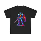 Neon Mecha Warrior T-Shirt Cyberpunk Anime Robot Streetwear Gift for Gamers and Mecha Fans