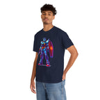 Neon Mecha Warrior T-Shirt Cyberpunk Anime Robot Streetwear Gift for Gamers and Mecha Fans