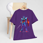 Neon Mecha Warrior T-Shirt Cyberpunk Anime Robot Streetwear Gift for Gamers and Mecha Fans