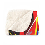 Lightning Hero Anime Sherpa Blanket Bold Electric Superpower Throw for Anime Fans and Gamers