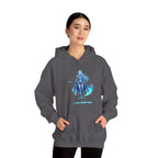 Ice Anime Girl Hoodie, Lyra Frostveil | Winter Warrior Design | Magical Ice Powers | Epic Anime Apparel