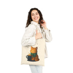 Cozy Cat Cocoa Tote Bag Cute Kawaii Cat Lover Gift Anime Coffee Shopper Eco Bag Warm Aesthetic Art Epic Anime Apparel