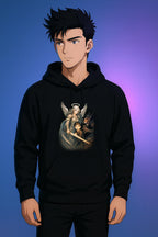 Guardian Angel Hoodie Anime Style, Protective Angel and Child Artwork Spiritual Gift Hoodie for Anime Fans and Collectors