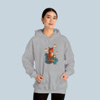 Lantern Fox Hoodie Anime Sweatshirt Cozy Winter Pullover Mystical Fox Spirit Gift for Anime Lovers and Gamers