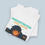 Procrastination Level: Master Shirt, Funny Anime Gamer Tee for Students, Study Humor T-Shirt, Procrastinator Graphic Tee, Epic Anime Apparel