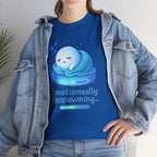 Emotionally Respawning Shirt Cute Gamer Mental Health Tee for Anxious Minds Anime Sad Ghost T Shirt Cozy Gamer Gift
