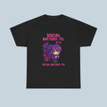 Social Battery 1 Percent Shirt Cute Anime Introvert Tee Funny Kawaii Chibi T Shirt for Low Energy Days Cozy Gift Idea