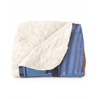 Romantic Anime Couple Sherpa Blanket Fantasy Castle Cozy Gift for Anime Lovers and Dreamers