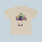 Graffiti Anime Girl T Shirt Neon Streetwear Graphic Tee for Anime Fans and Gamers