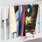 Fairy Queen Sherpa Blanket Glowing Wings Fantasy Anime Cozy Gift for Dreamers and Collectors