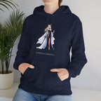 Fantasy Elf Queen Hoodie Anime Style Aurenelle Dawnfell Sweatshirt Elegant Magic Cape Gift for Fantasy Lovers and Gamers