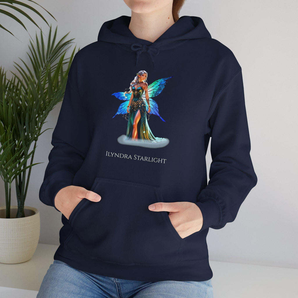 Fantasy Fairy Hoodie Ilyndra Starlight Anime Sweatshirt Wings Magic Spirit Gift for Fairycore Lovers and Gamers
