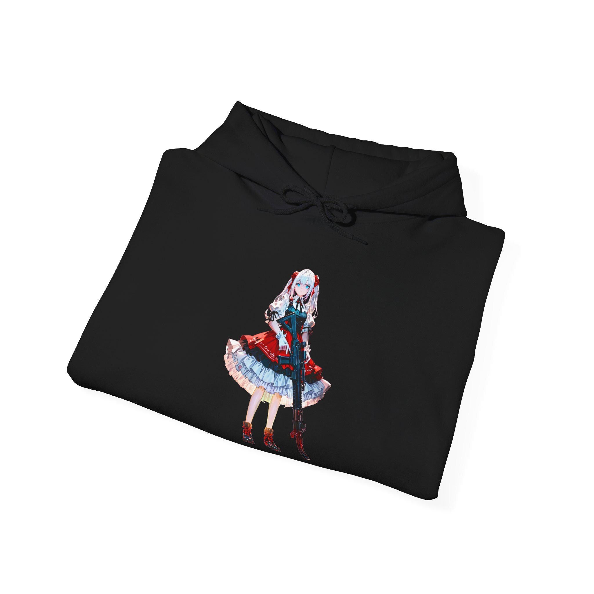 Anime Girl Hoodie Mina Crossveil Gothic Lolita Sweatshirt Cute Outfit Gift for Gamers and Collectors