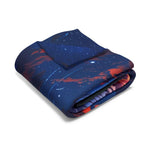 Anime Girl Sunset Fleece Blanket Stargazing Throw Cozy Otaku Gift for Anime Fans and Room Aesthetic