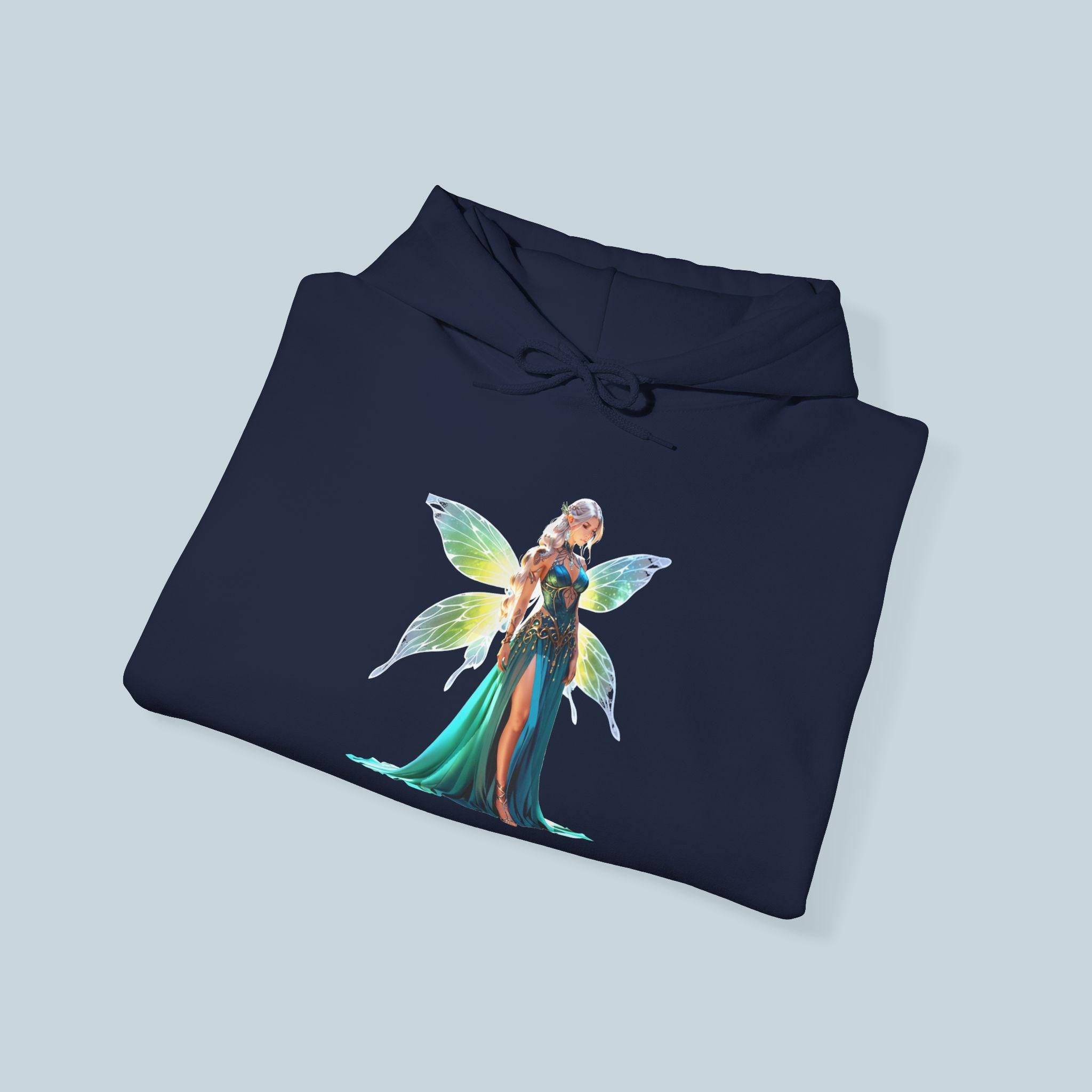 Aurelyn Starlight Hoodie Anime Fairy Hoodie Fantasy Glow Wings Pullover Magical Forest Queen Gift for Anime Fans and Gamers