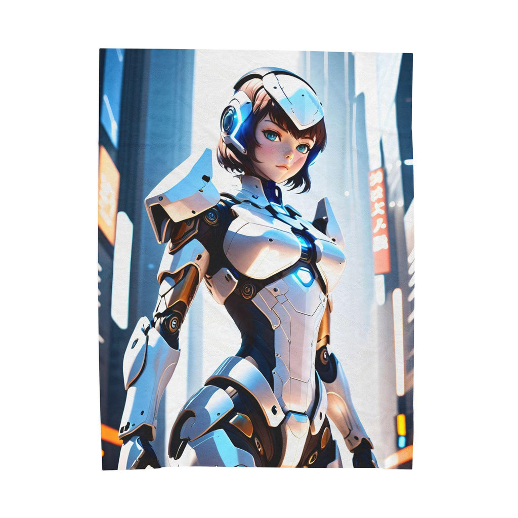 Futuristic Velveteen Plush Blanket - Cozy Cyberpunk Decor, Soft Throw for Gaming Room, Unique Gift for Tech Lovers, Ideal for Winter [...]