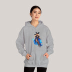 Anime Witch Hoodie Magical Girl Sweatshirt Blue Butterfly Spellcaster Gift for Anime Lovers and Gamers