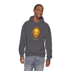 Light Spirit Hoodie Golden Mask Glow Streetwear Spiritual Anime Aesthetic Pullover Gift for Fans of Symbolic Art