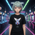 Anime Angel T-Shirt Lyria Solara Celestial Wings Shirt Magical Girl Gift for Anime Lovers and Fantasy Fans