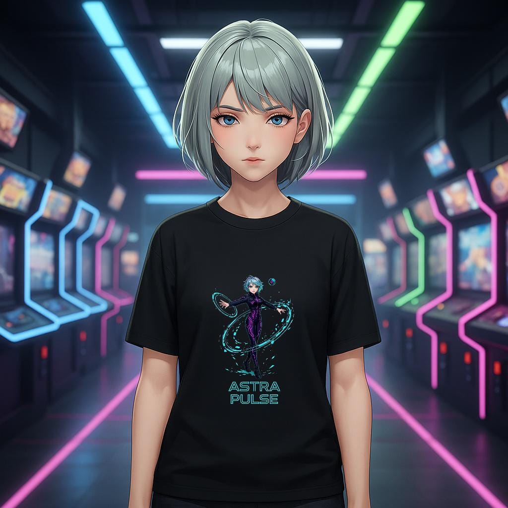 Cyberpunk Anime Hoodie Astra Pulse Techwear Gamer Girl Spacecore Gift for Anime Fans and Sci-Fi Lovers