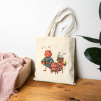 Bug Hero Crew Tote Bag Anime Style Cartoon Ant Characters Eco Canvas Book Bag Gift for Kids and Insect Lovers
