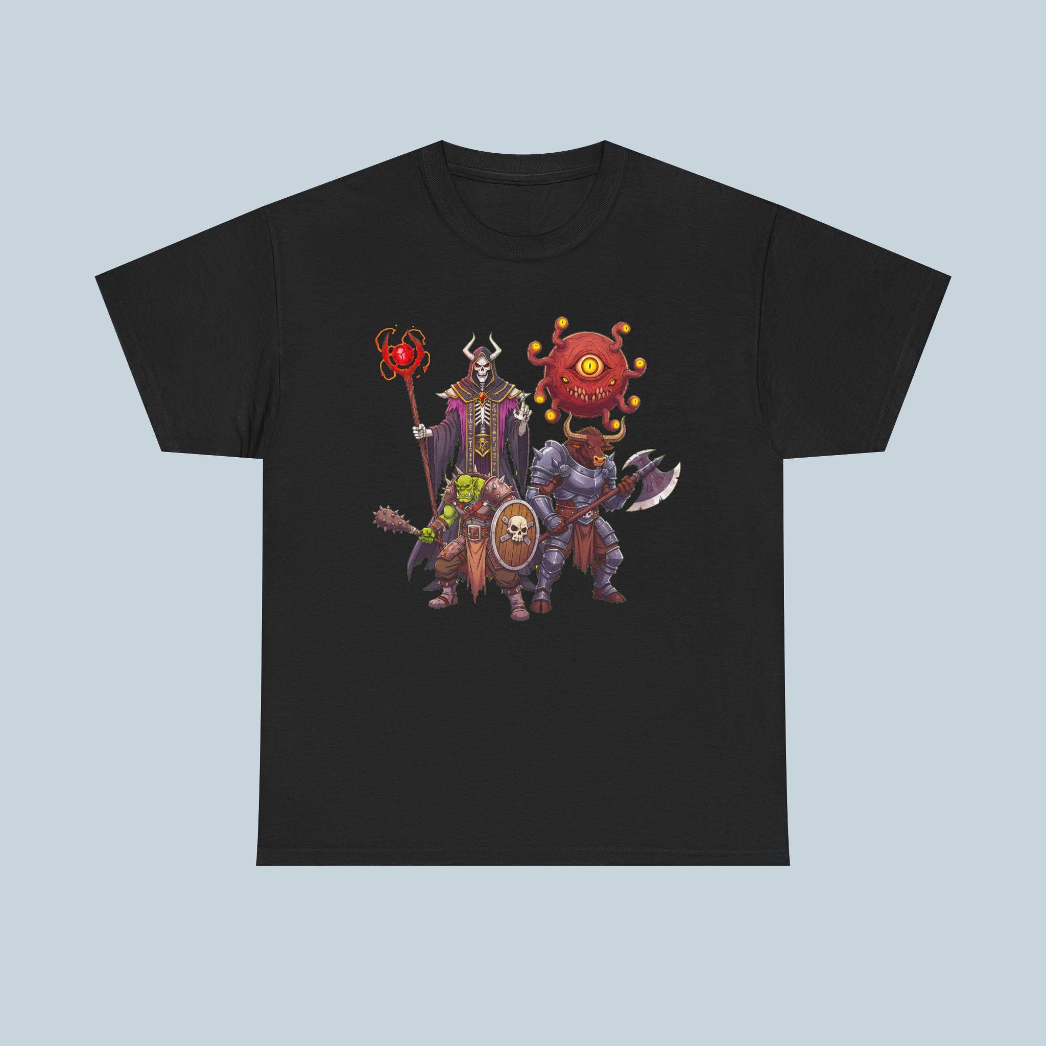 Lich Orc Beholder Minotaur T-Shirt Fantasy RPG Villain Squad Anime Gamer Gift