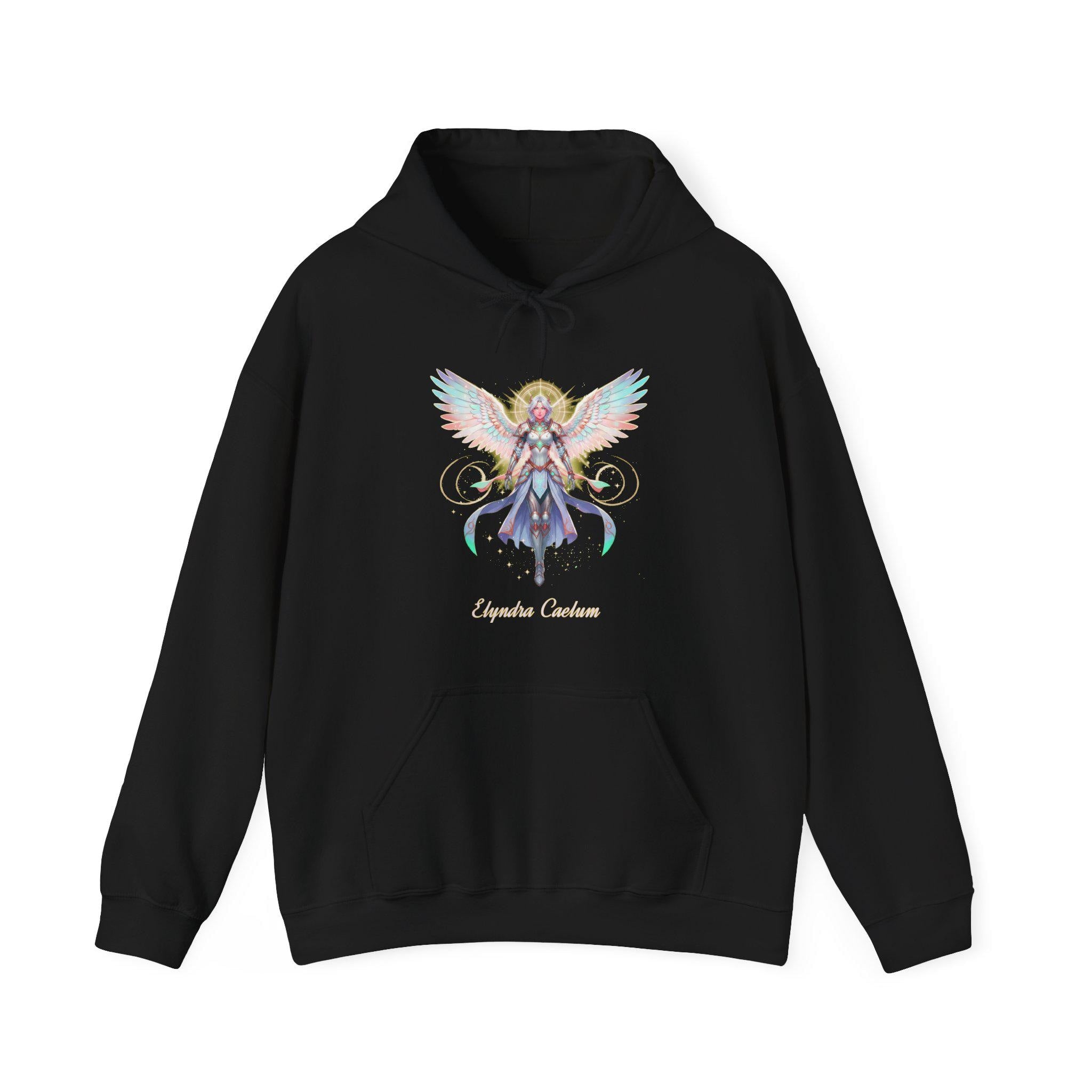 Angel Anime Hoodie Elyndra Caelum Pastel Wings Sweatshirt Gift for Anime Lovers and Fantasy Fans