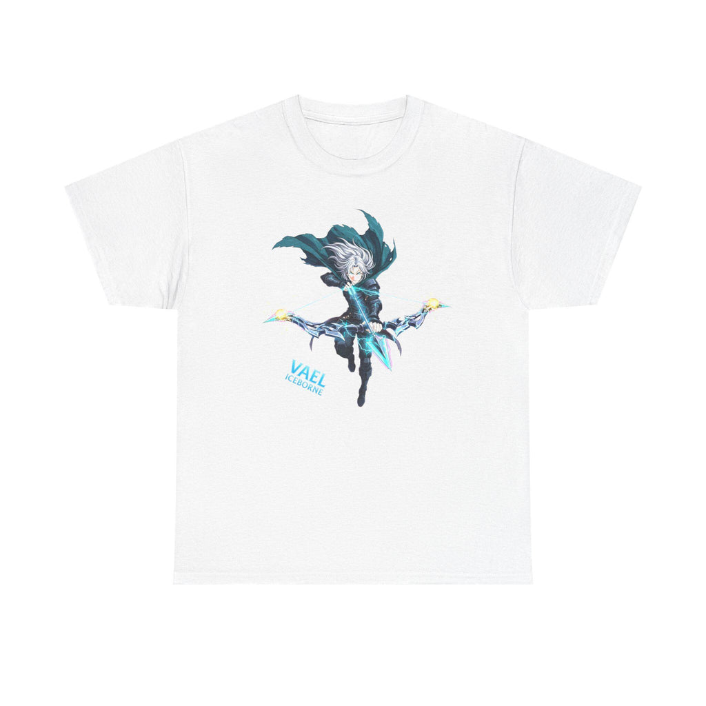 Vael Iceborne Anime T-Shirt, Frost Archer | Fantasy Ice Warrior Apparel | Anime Streetwear | Gift for Gamers Anime Fans | Epic Anime Apparel