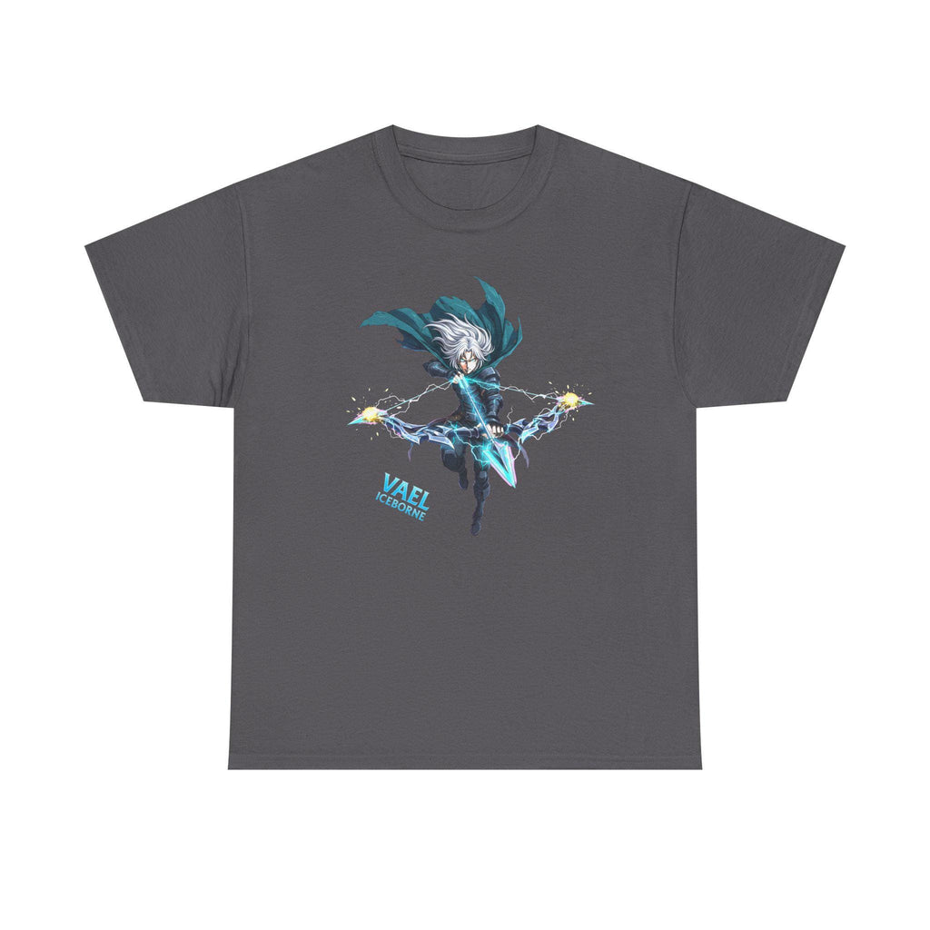 Vael Iceborne Anime T-Shirt, Frost Archer | Fantasy Ice Warrior Apparel | Anime Streetwear | Gift for Gamers Anime Fans | Epic Anime Apparel