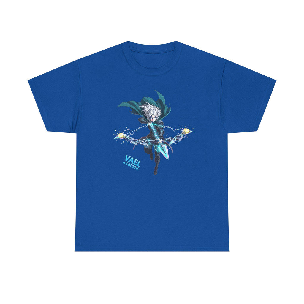 Vael Iceborne Anime T-Shirt, Frost Archer | Fantasy Ice Warrior Apparel | Anime Streetwear | Gift for Gamers Anime Fans | Epic Anime Apparel