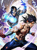 Arc Energy Anime Blanket Hero Duo Sherpa Throw Electric Power Glow Gift for Anime Fans Cool Bedroom Decor