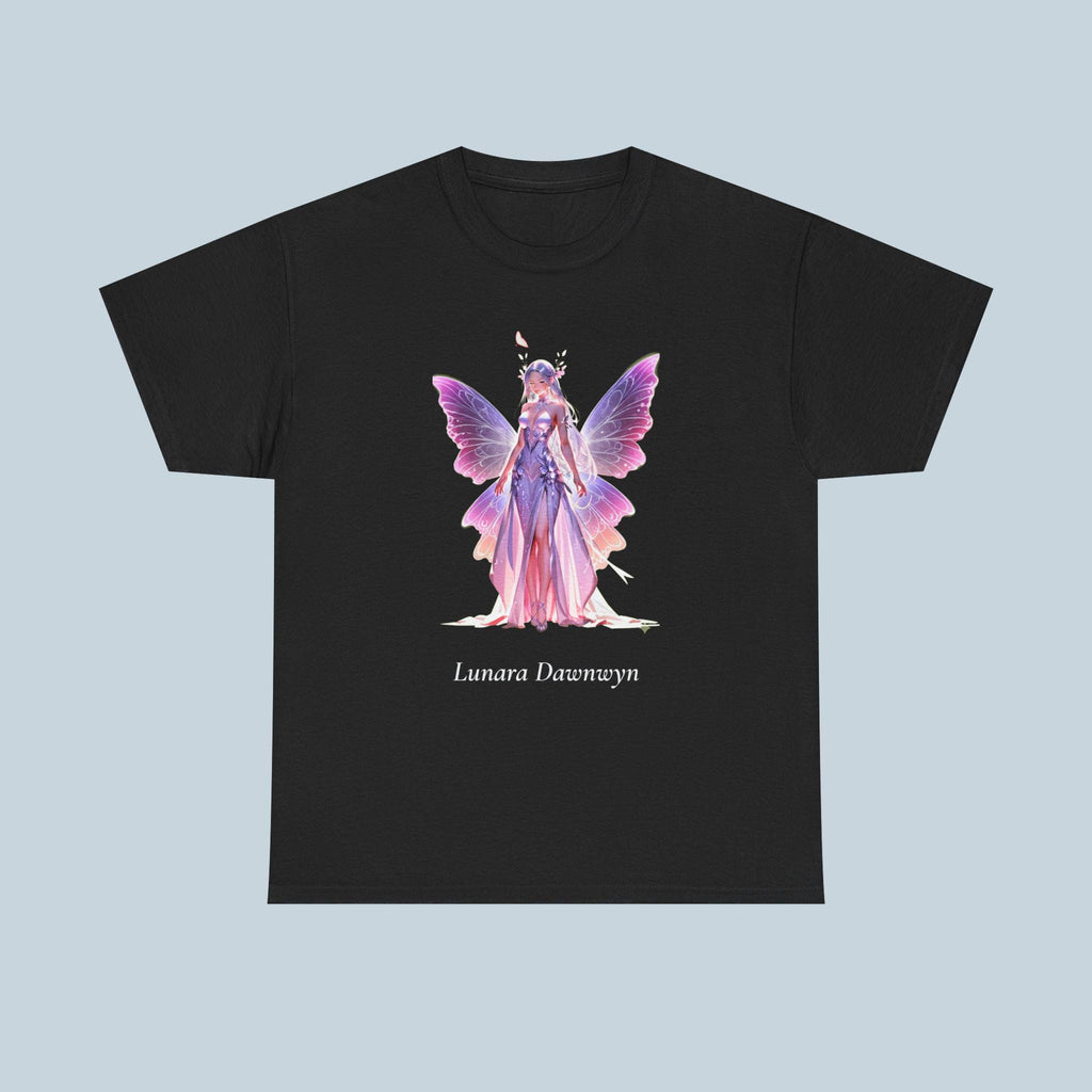 Fairy Queen Anime Shirt Lunara Dawnwyn T-Shirt Magical Butterfly Wings Fantasy Gift for Anime Lovers and Dreamers