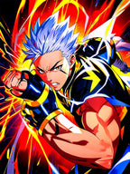 Lightning Hero Anime Sherpa Blanket Bold Electric Superpower Throw for Anime Fans and Gamers