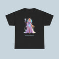 Elowyn Starlight Anime T-Shirt Magical Fantasy Girl Tee Neon Glow Gift for Gamers Anime Fans and Collectors Purple or Black Shirt