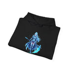 Ice Anime Girl Hoodie, Lyra Frostveil | Winter Warrior Design | Magical Ice Powers | Epic Anime Apparel