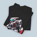 Modern Mech Anime T Shirt Futuristic Robot Warrior Tee Sci Fi Mecha Graphic Gift for Anime Fans and Gamers