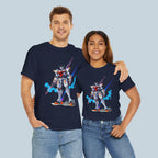 Anime Mech Hero T Shirt Futuristic Robot Warrior Tee 2000s Mecha Graphic Gift for Anime Fans and Gamers