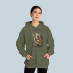 Guardian Angel Hoodie Anime Style, Protective Angel and Child Artwork Spiritual Gift Hoodie for Anime Fans and Collectors