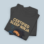 Certified Sleep Ninja T-Shirt Funny Cozy Gamer Shirt for Anime Fans and Sleepyheads Stealth Mode Sleep Gift Black Tee