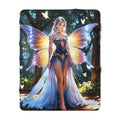 Fairy Queen Sherpa Blanket Fantasy Butterfly Wings Cozy Gift for Anime Fans and Dreamers